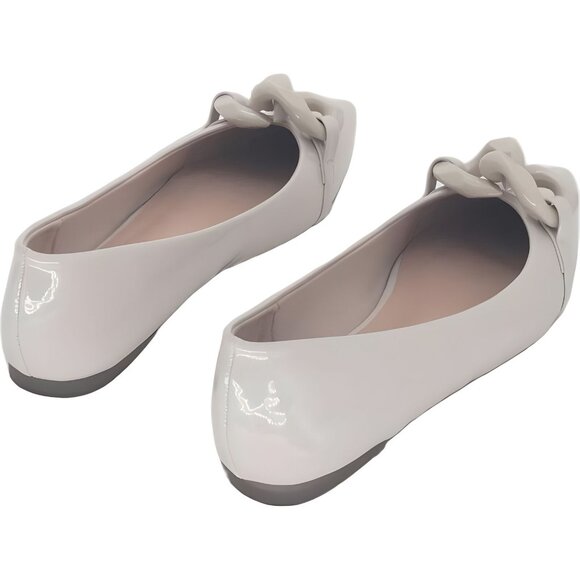 Journee Collection Clareene Women's Pointed Toe Flats Beige 8M - Picture 3 of 6